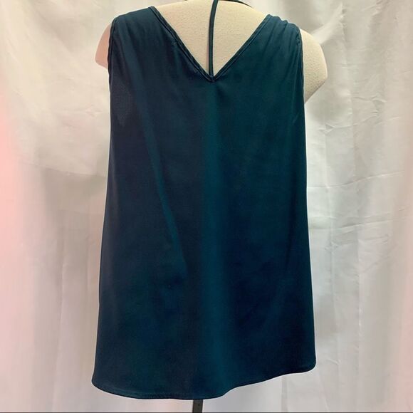 BLACK Tape dark emerald green camisole Sz L - Picture 2 of 6